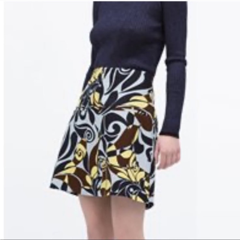 Zara Printed Mini Skirt - Picture 3 of 15